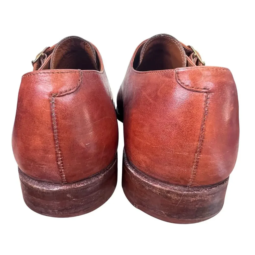 Vintage Poulsen Skone & Co New & Lingwood Double Monk Strap Shoes Size 8.5 E